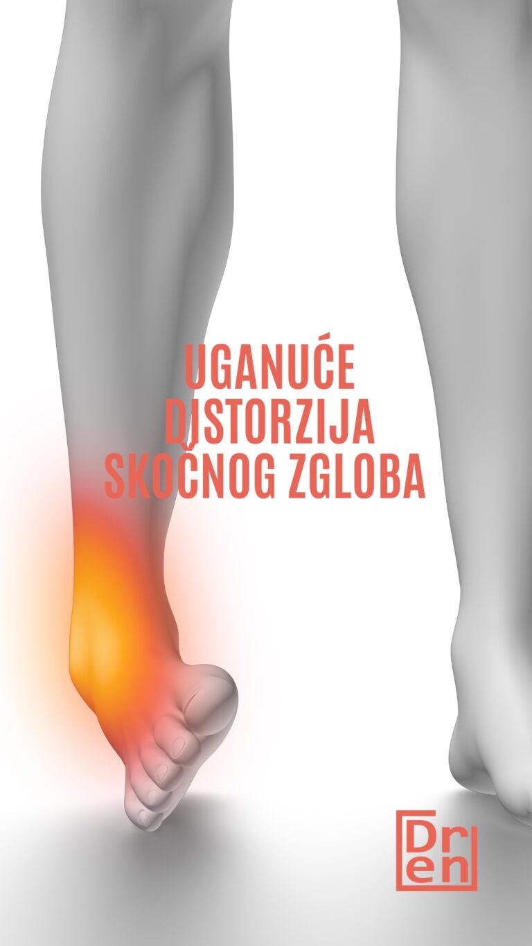 uganuće skočnog zgloba ligamenti oporavak gel za bol i otok gips za skočni zglob ortoza fizikalna terapija oporavak