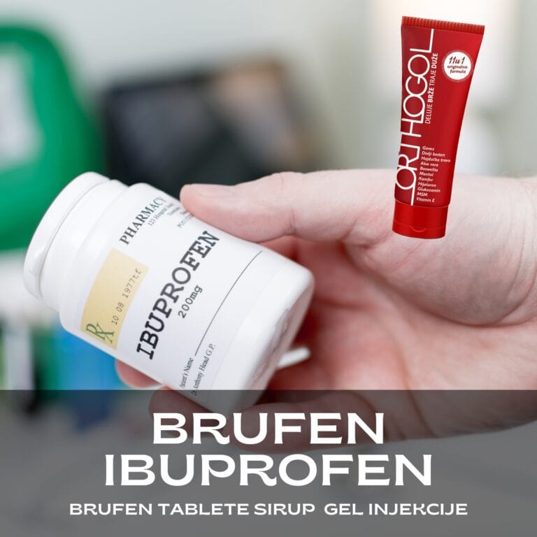 Brufen, Ibuprofen, brufen 400, brufen 600, brufen sirup, brufen cena, na koliko sati se pije brufen, za sta je brufen, brufen gel, brufen injekcije