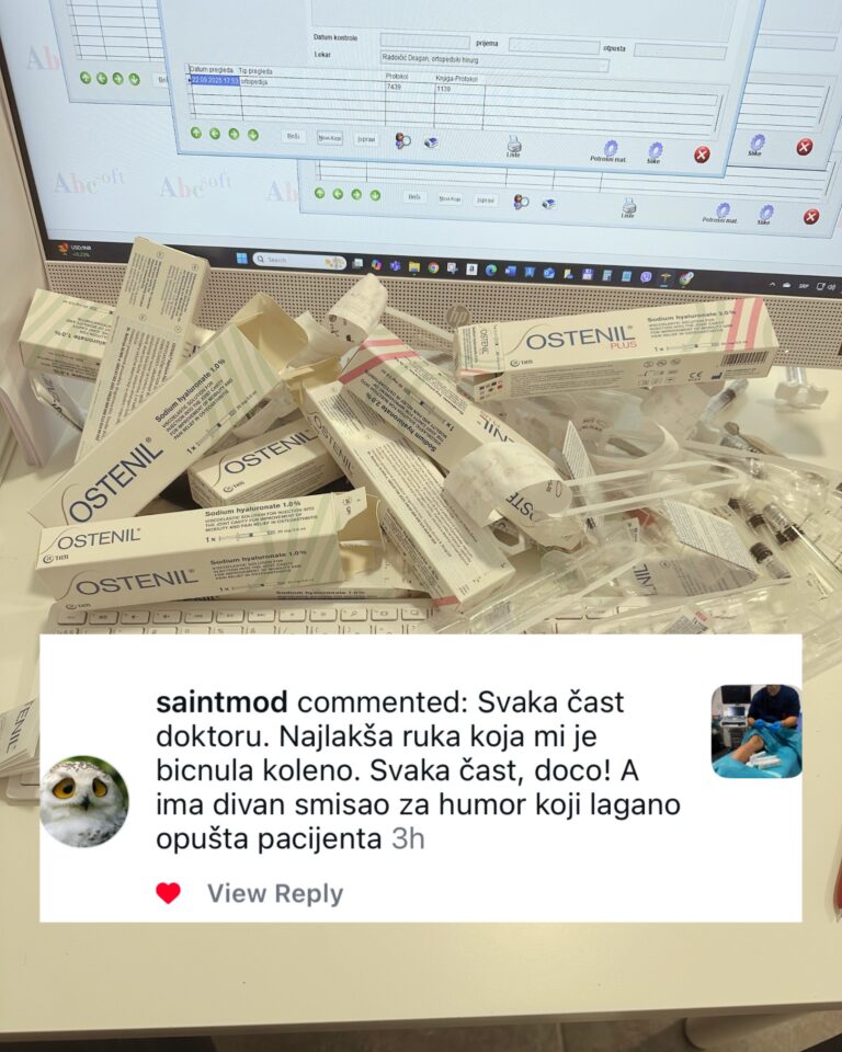 dr dren iskustva davanje hijaluronskih injekcija u koleno