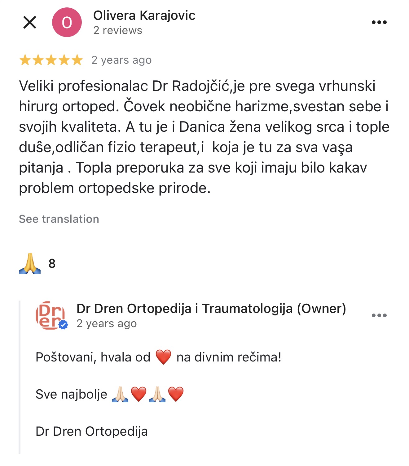 artroplastika kuka zamena endoproteza operacija dr dren dr radoicic iskustvo