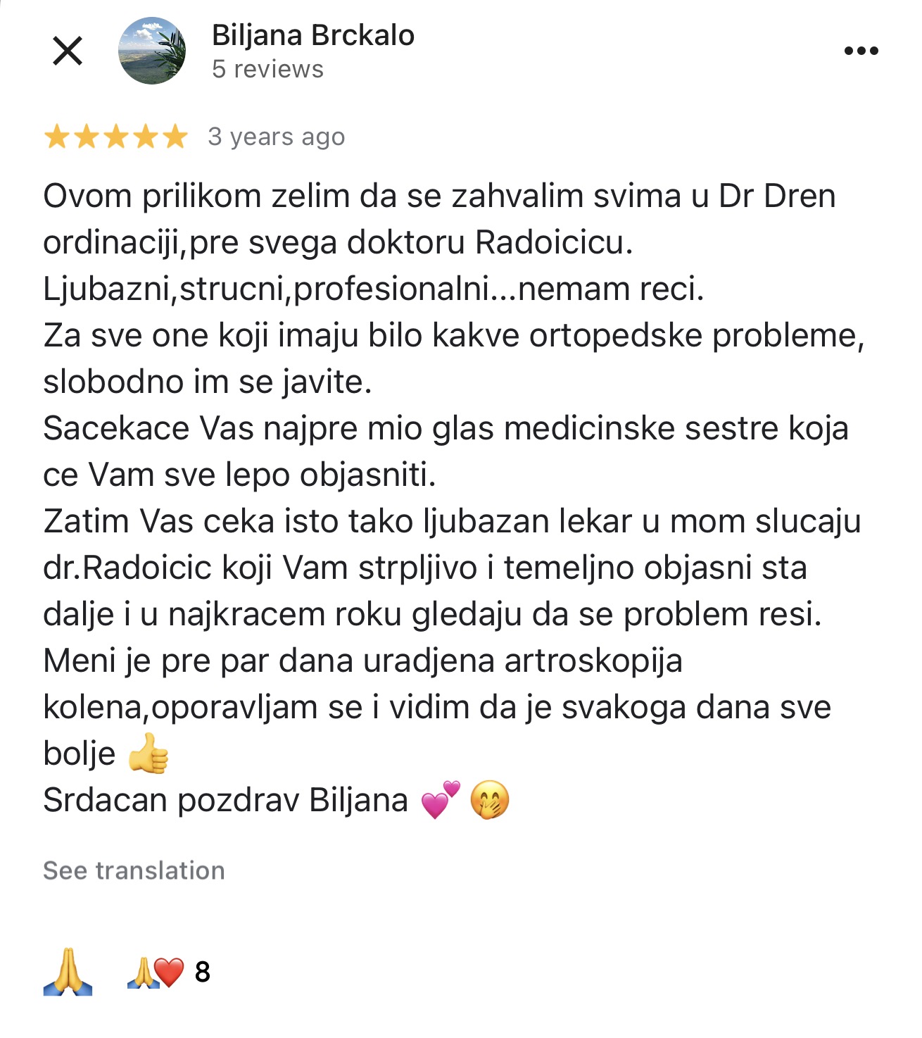 artroskopija kolena operacija dr dren dr radoicic iskustvo