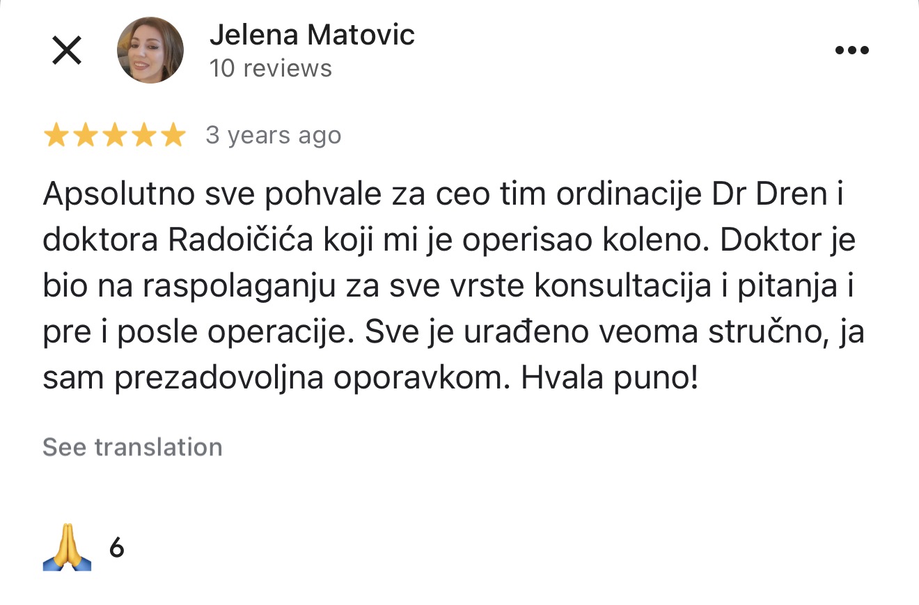 drdren iskustvo artroskopija kolena operacija kolena